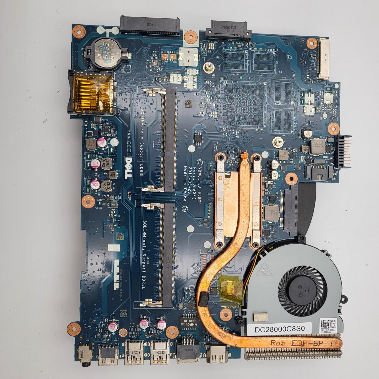 VBW01 LA-9982P Motherboard for Dell Inspiron 15R Don't work beep code every 5s