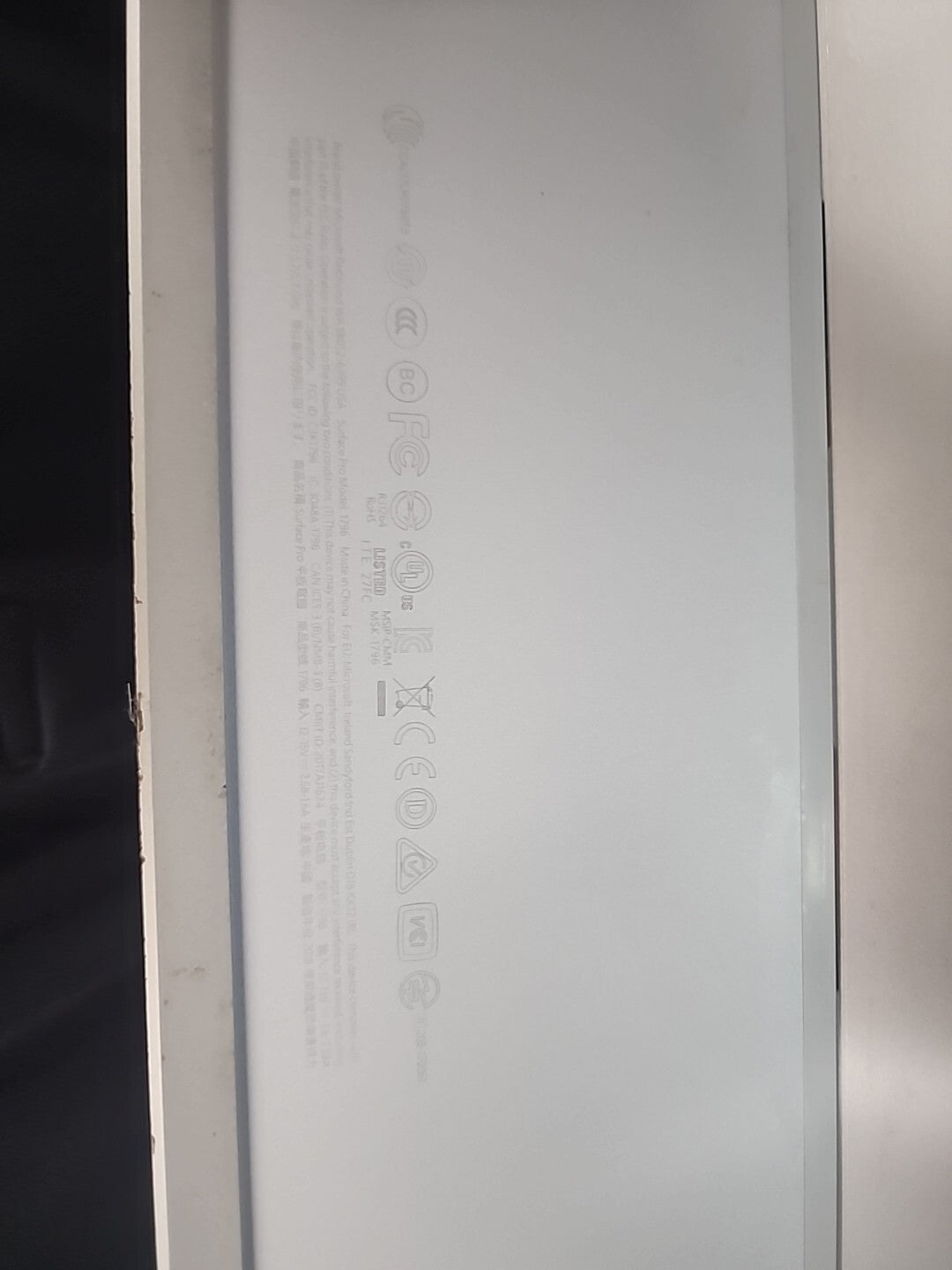 Microsoft Surface Pro 5 12.3 inch Intel Core i5 7th Gen., 2.60GHz, BAD BATTERY