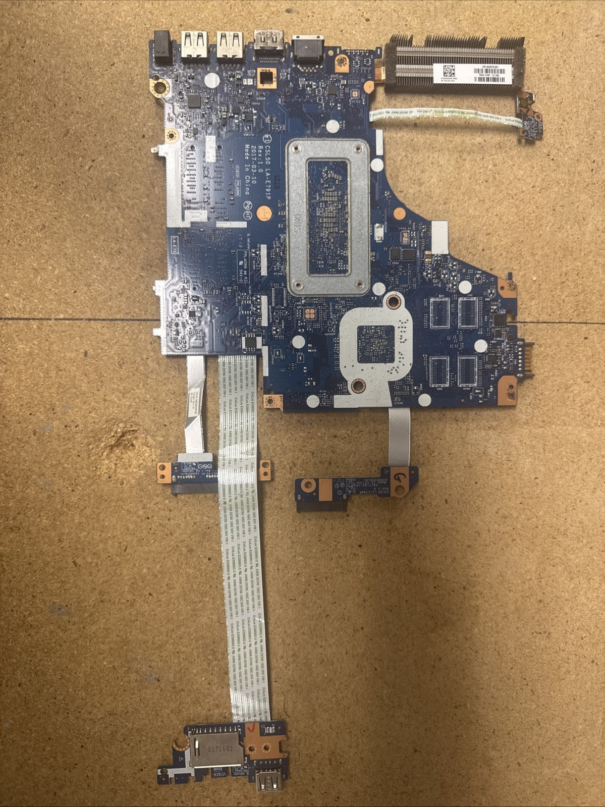 Used mainboard 926249-601 HP 250 G6 i3-6006U CSL50 CSL52 LA-E791P