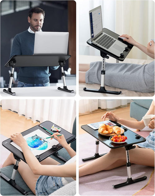 Laptop Desk for Bed, Height & Angle Adjustable Laptop Stand for Bed,