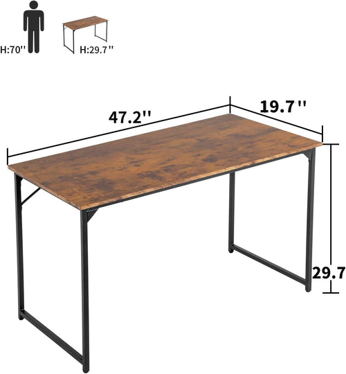 Computer Desk,47.2 Inches Home Office Desk Writing Study Table Modern