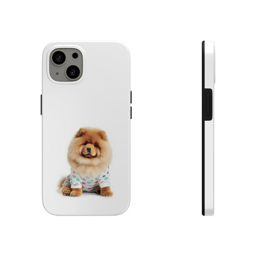 Fluffy Chow Chow Dog Touch Case for iPhone with Wireless Charging