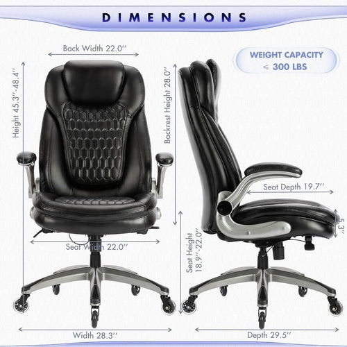 Executive Office Chair-Ergonomic Computer Desk Chair, High Back