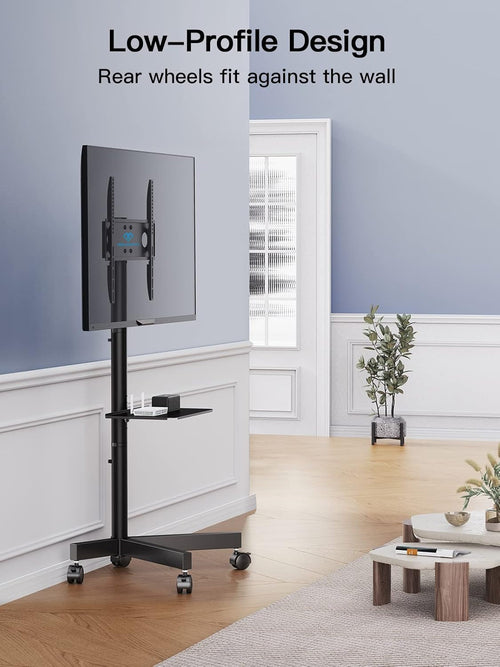 Mobile TV Cart with Wheels for 23-60 Inch LCD LED OLED Flat Curved