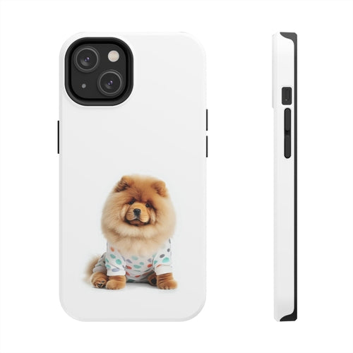 Fluffy Chow Chow Dog Touch Case for iPhone with Wireless Charging