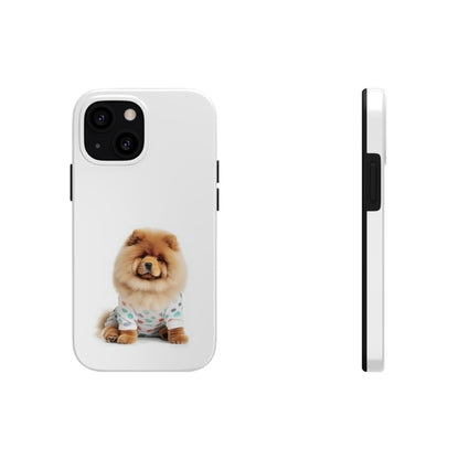 Fluffy Chow Chow Dog Touch Case for iPhone with Wireless Charging