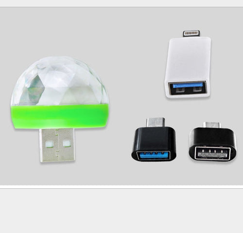 Light Stage Effect USB 5V Disco Ball DJ Party Holiday Lighting