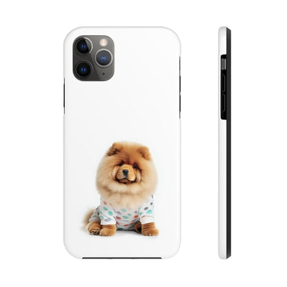 Fluffy Chow Chow Dog Touch Case for iPhone with Wireless Charging