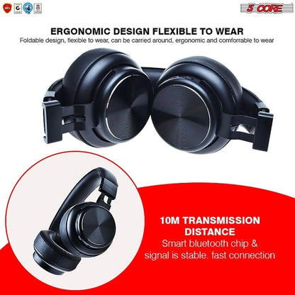 5Core Bluetooth Headphones Wireless Noise Cancelling Audifonos