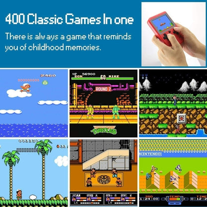 Portable Game Pad With 400 Retro Games Included + Additional Player