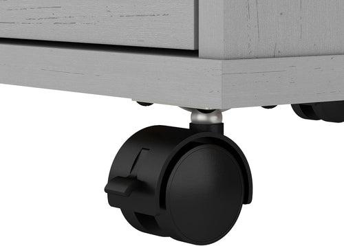 Bush Furniture Key West 2 Drawer Rolling File Cabinet in Cape Cod Gray