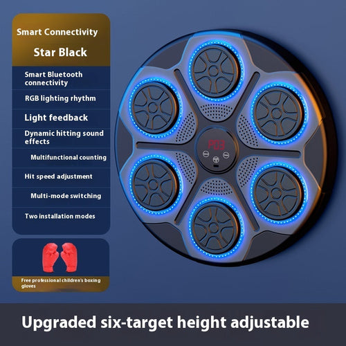 Music Boxing Machine Household With RGB Light Bluetooth-compatible