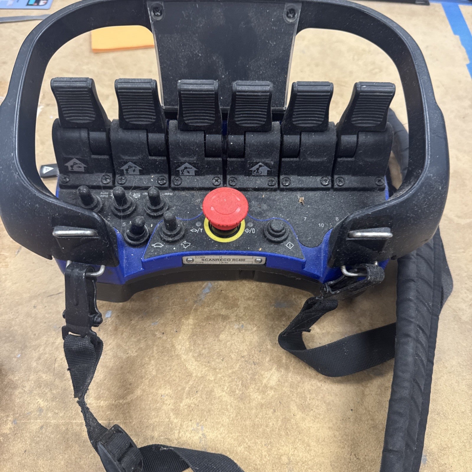 Faber-Com Scanreco 48629 RC400 3-Joystick Radio Remote Transmitter FOR PARTS