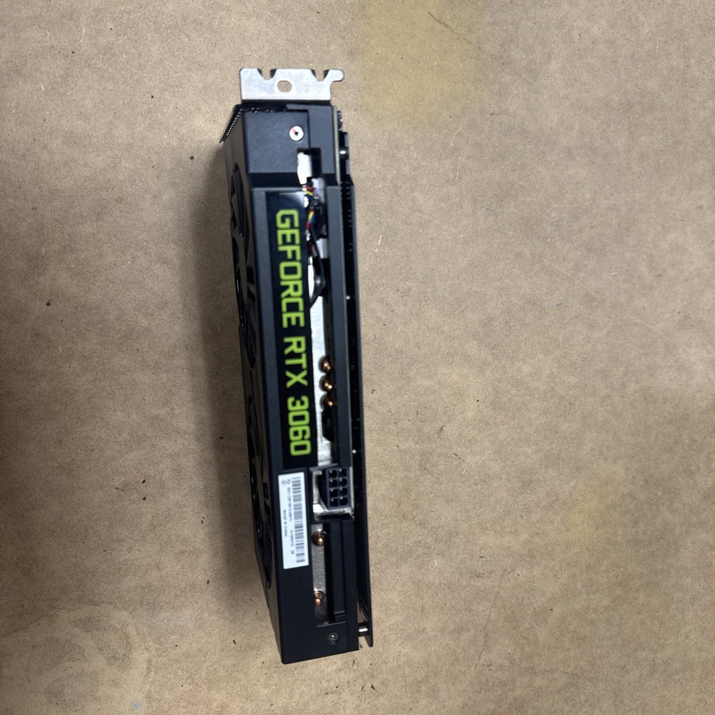 (FOR PARTS) SMOKES IN THE MIDDLE GeForce RTX 3060 Ti 8GB Dual Fan GPU