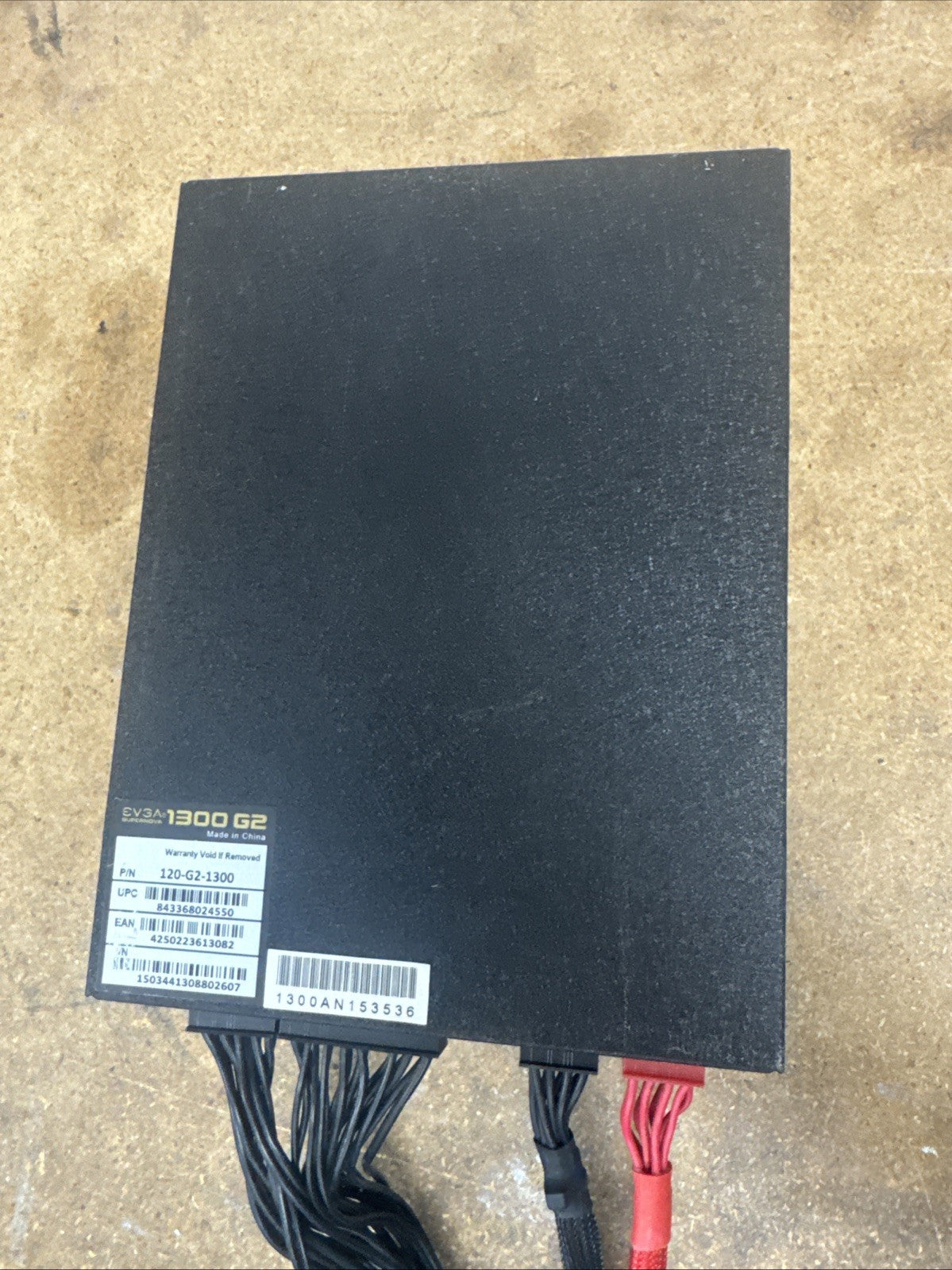 EVGA Supernova 1300 G2 120-G2-1300-XR 80 Plus Gold 1300W MISSING SOME CABLES!!!!