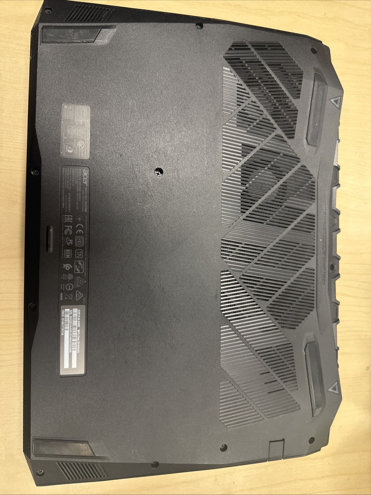 Acer Nitro 5 N18C3 Parts Only - Motherboard Bad, Only Good For Parts