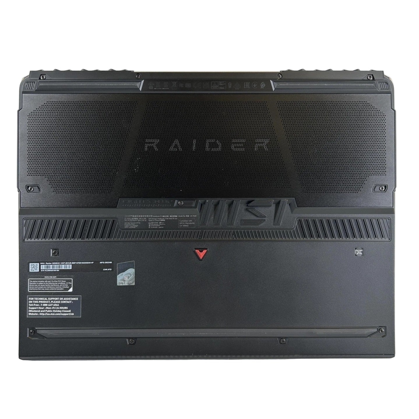 MSI Raider GE68 HX 16 Black QHD+ 2.1 GHz i7-13700HX 16GB 1TB/512GB SSD RTX 4060