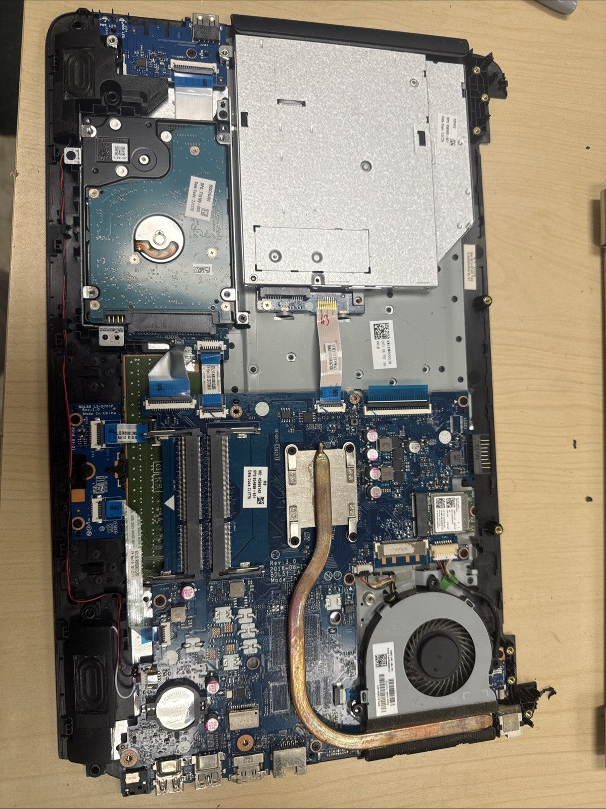 For HP 15-AC N3150 CPU 828177-501 828177-001 ABQ52 LA-C811P laptop motherboard