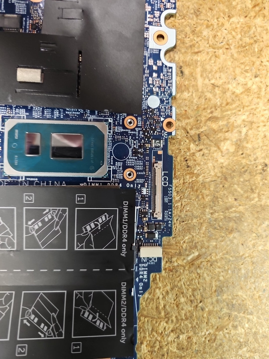  Dell Inspiron 5502  P102F002 Motherboard Intel Core i7-1165G7 CN0W3XW5WSC0