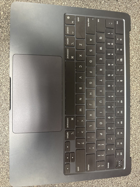 Macbook Air A2681 13" 2022 MLY33LL/A Top Case Palmrest w/Battery Midnight