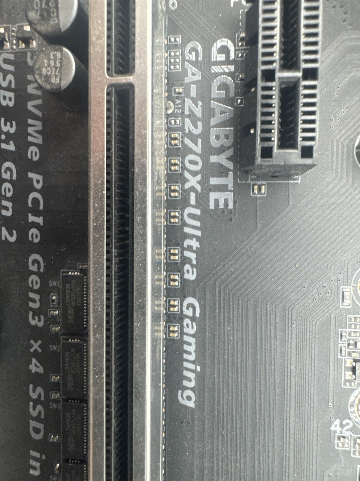 Gigabyte GA-Z270X-Ultra Gaming Motherboard BENT PINS AND MORE, DOESNT BOOT!!!