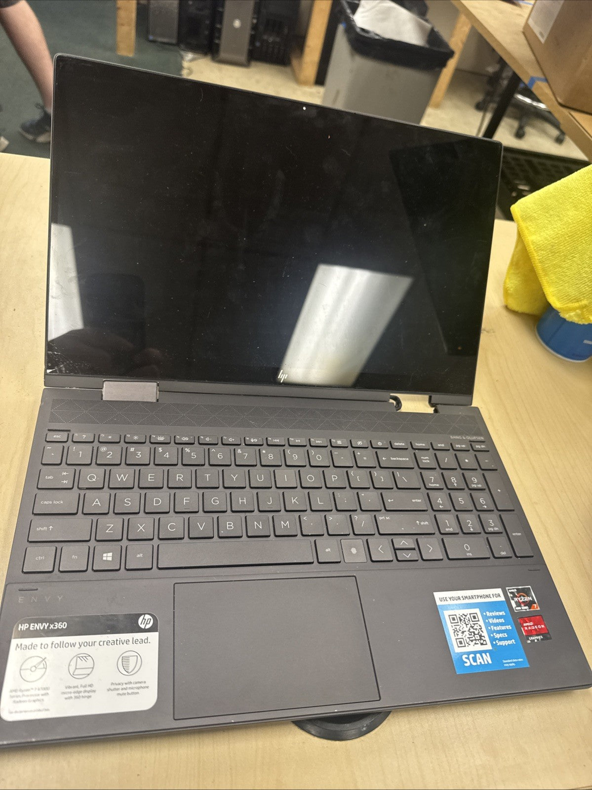 HP ENVY X360 Convertible 15m-cn0xxxCORE Screen And Hinge Are Broken!