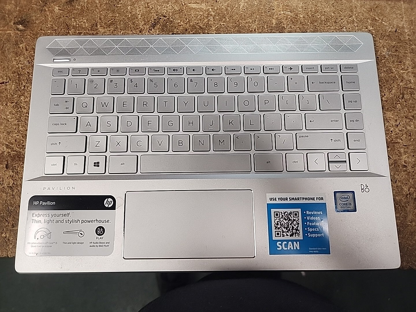 Genuine HP Pavilion 14-CE Palmrest US Keyboard L19191-001