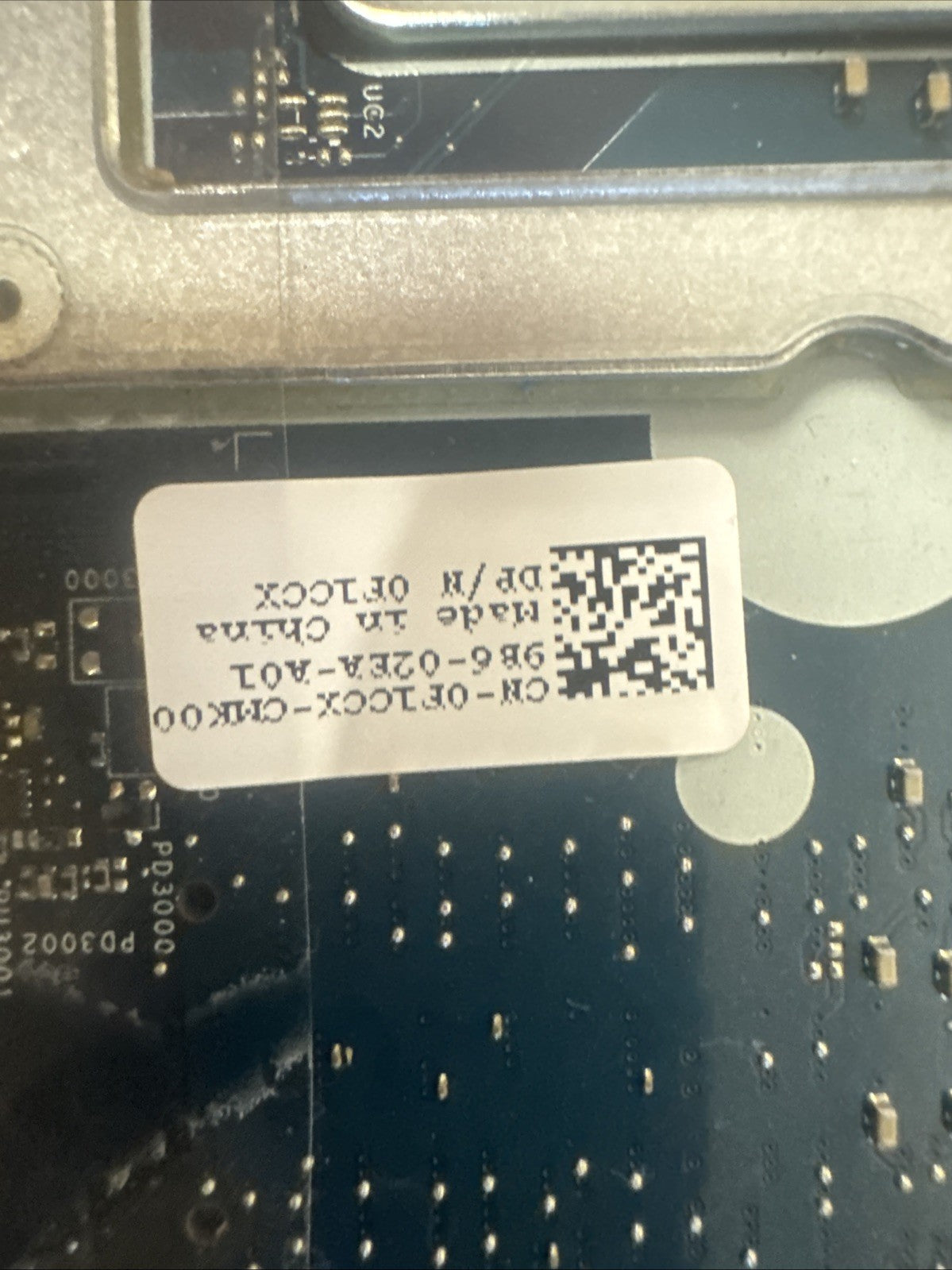 DELL AREA 51M LA-G881P Motherboard has a stripped GPU screw and 2nd DC-IN Broken