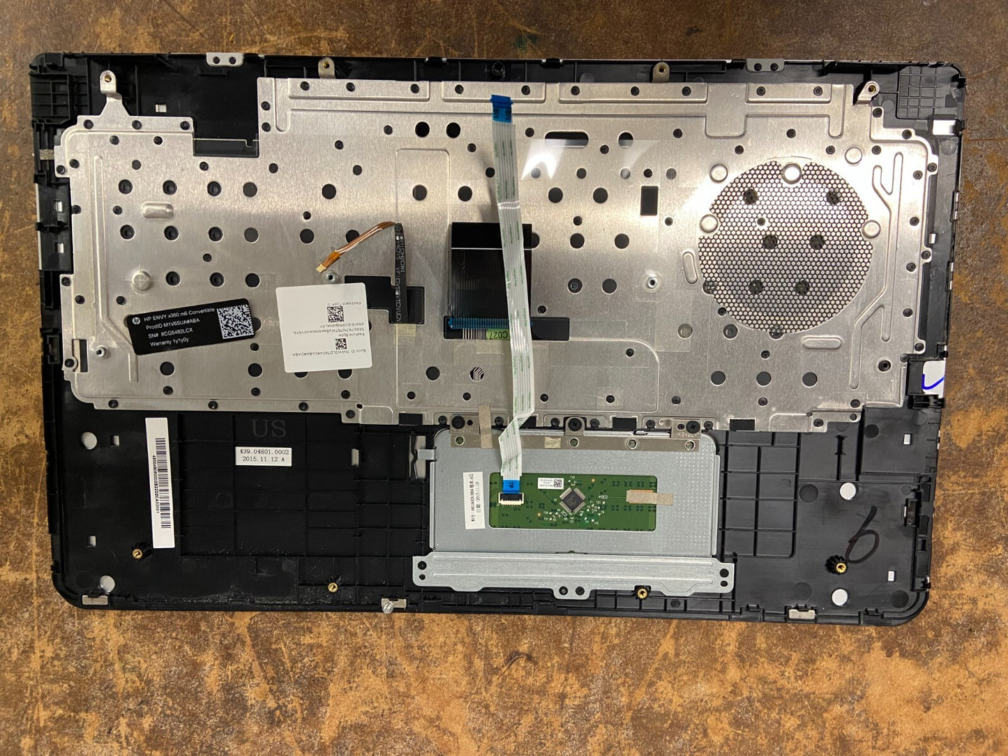 HP ENVY X360 M6-W 15-W Palmrest Keyboard & Touchpad Backlit 807526-001 GRADE A