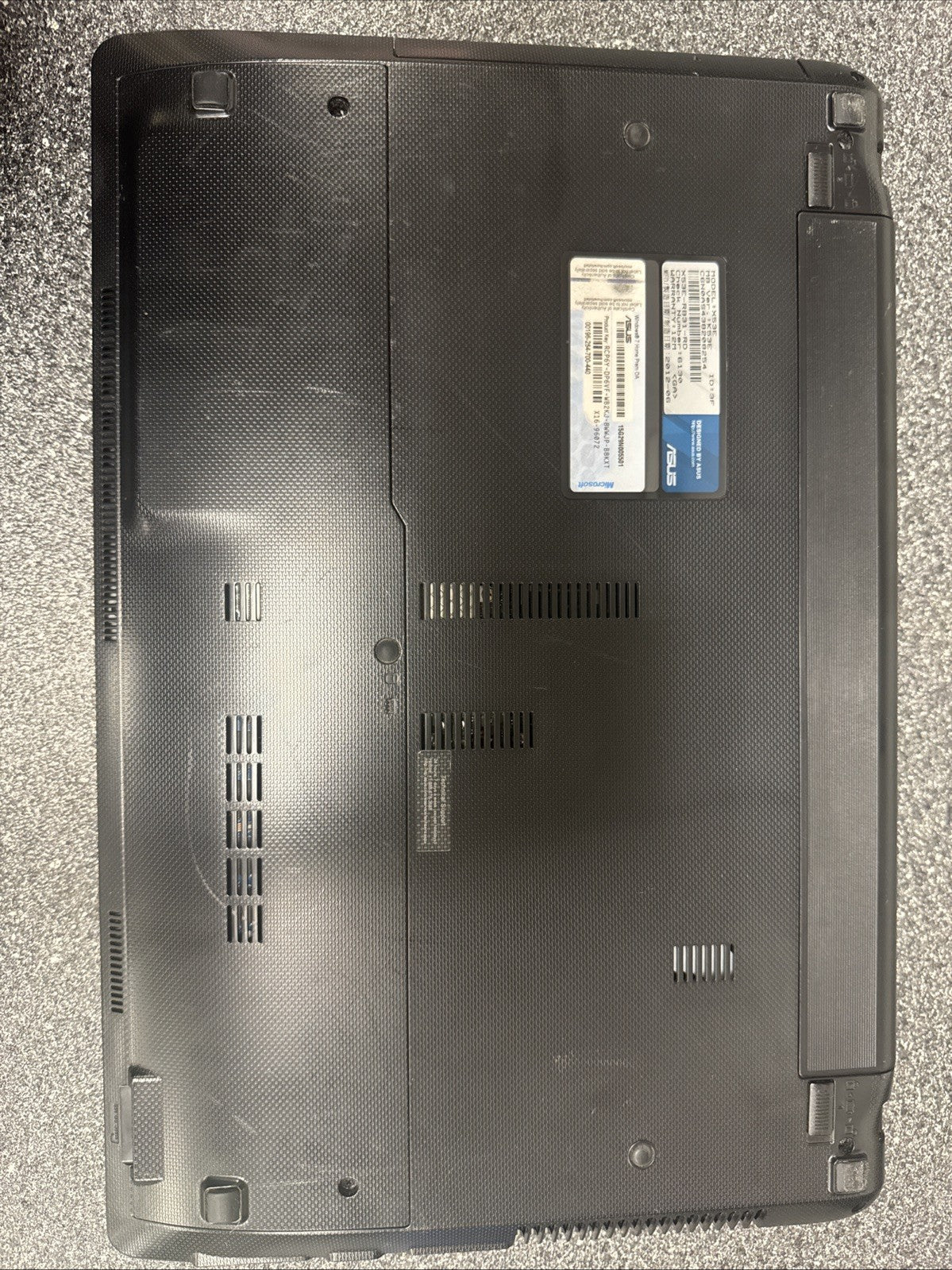 ASUS X53E-RH51 BATTERY NOT TESTED!