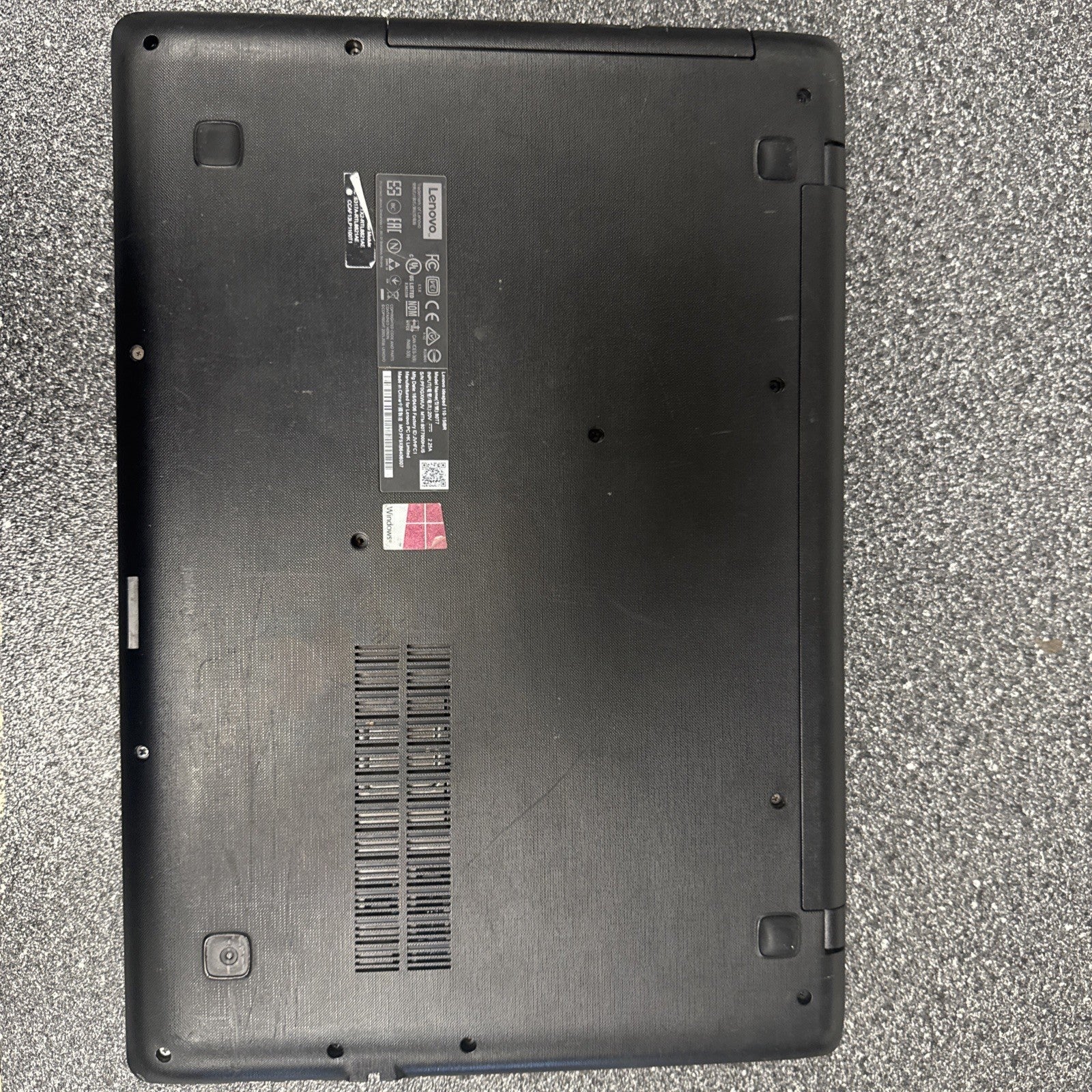 Lenovo IdeaPad 110-15ACL Laptop BATTERY NOT TESTED AND HAS SCRATCHES!!!!!