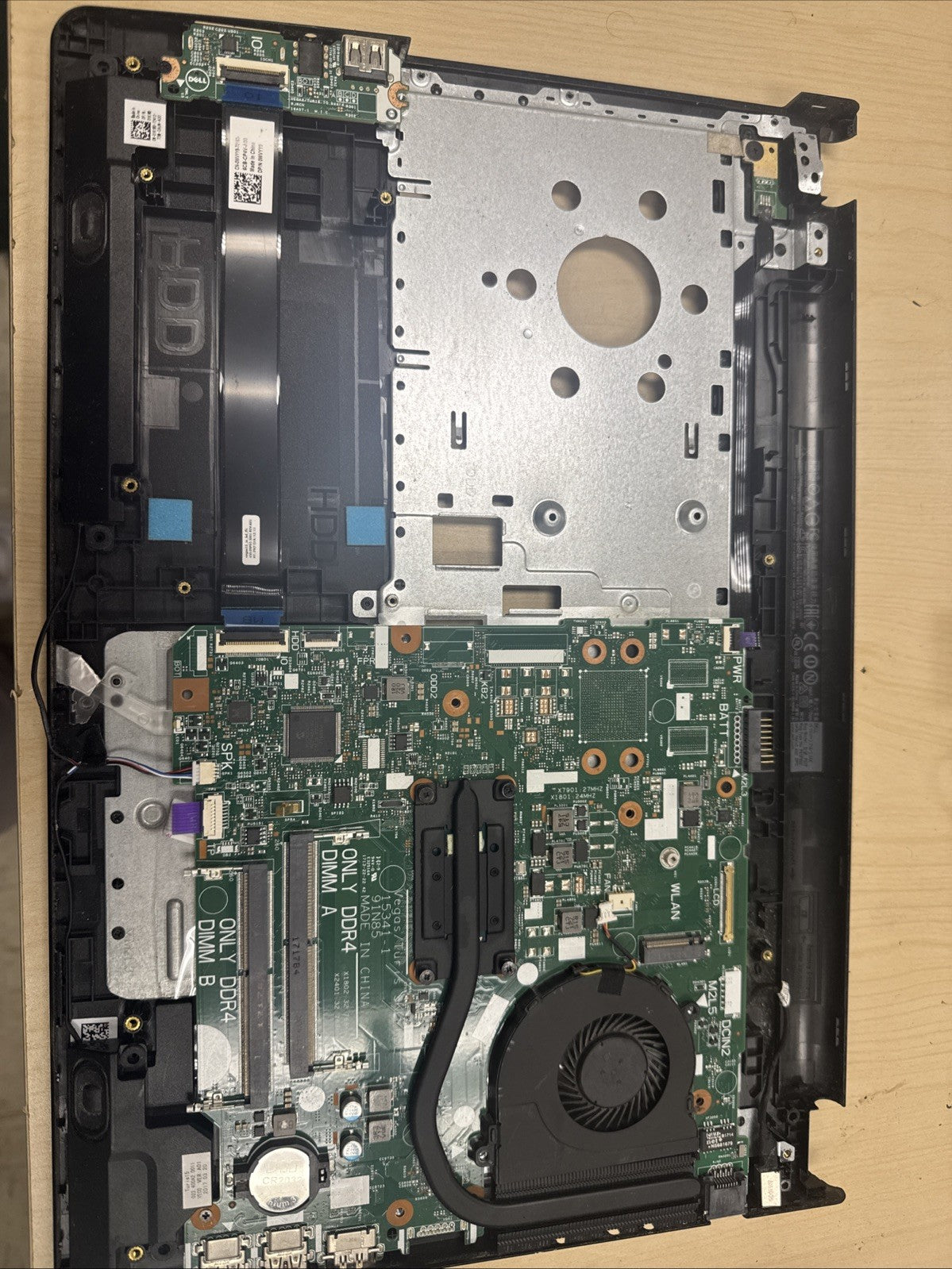 Dell Vegas/Turis SKL/KBL 15341-1 Laptop Bottom With Motherboard
