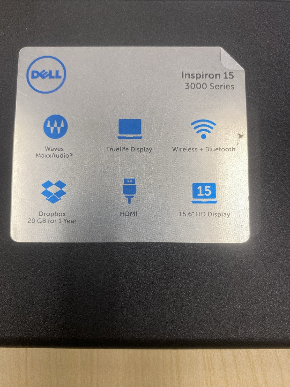 DELL INSPIRON 15 3000 SERIE US KEYBOARD PALMREST TOUCHPAD ASSEMBLY NO KEYBOARD