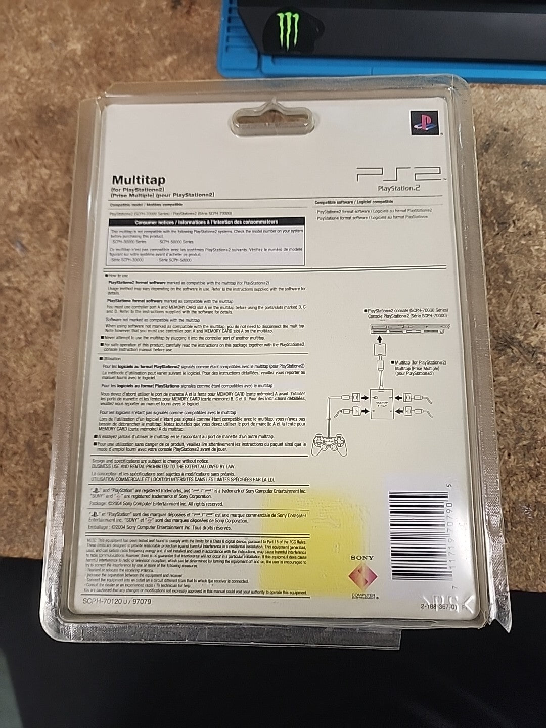 Sony PlayStation 2 PS2 Multitap Multi 4 Player Adapter SCPH-10090 OEM BRAND NEW 