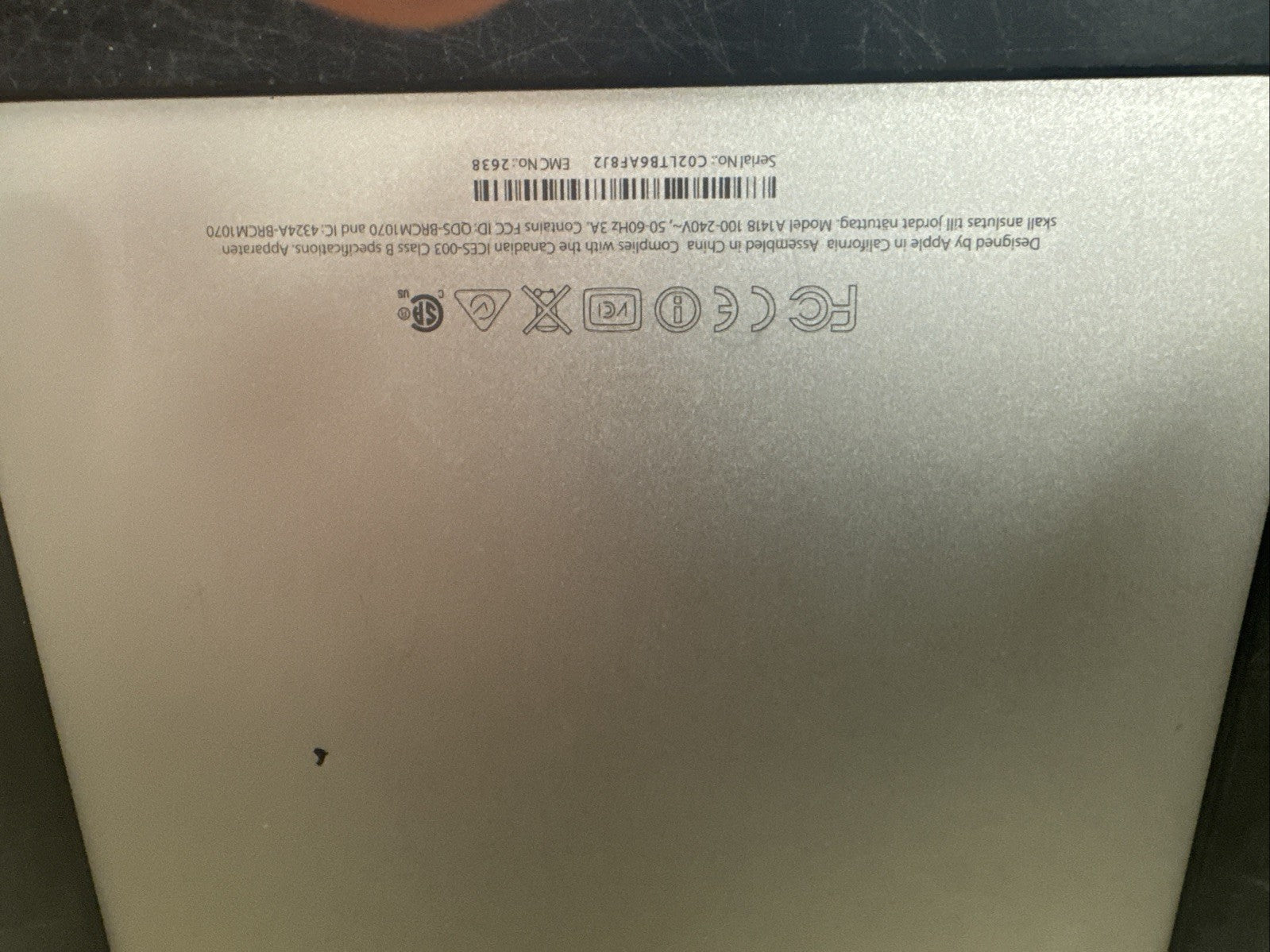 Apple A1418 iMac 21.5" Retina 4K 2017 Intel i5-7500 Needs Screen