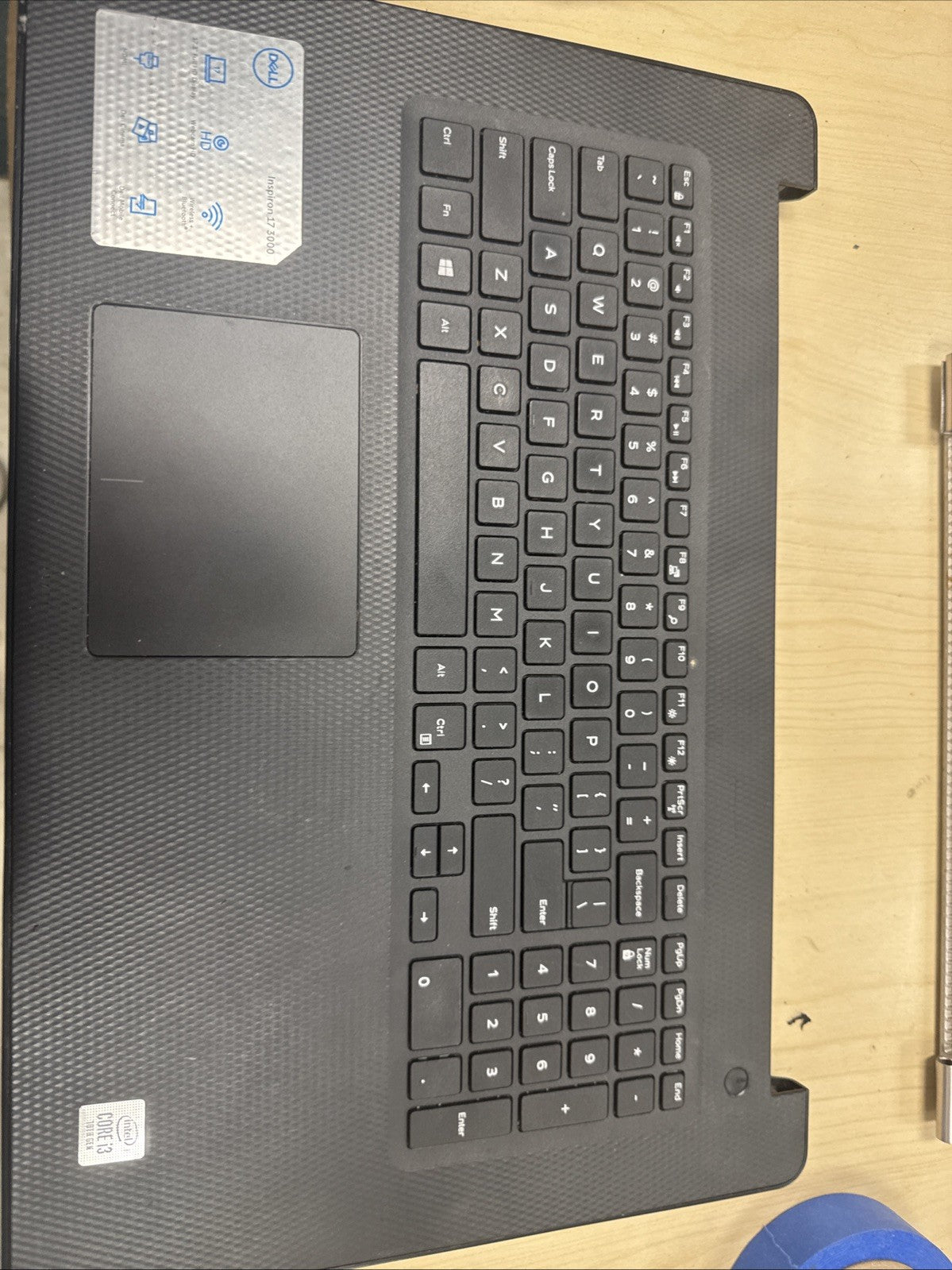 For Dell Inspiron 17 5770 5775 P35E BottomAssembly Silver/Black With Motherboard