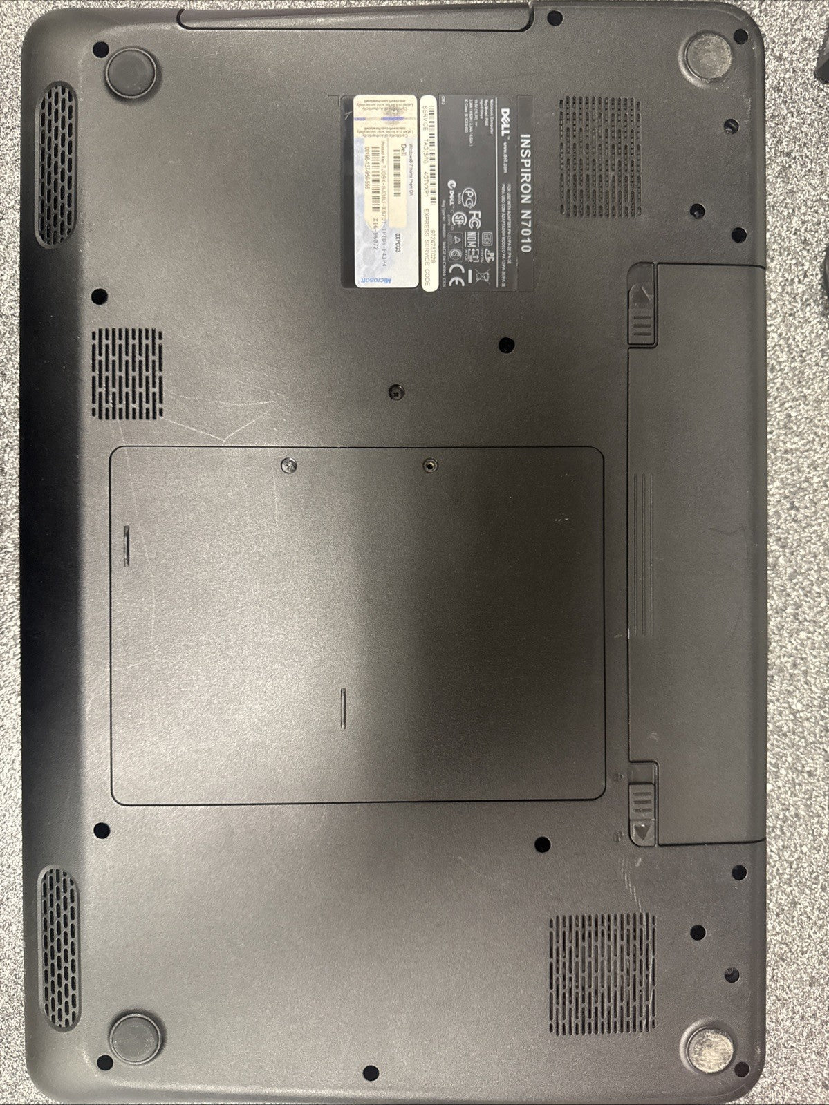 Dell Inspiron N7010 P08E 17.3" Laptop Intel Core Notebook BATTERY NOT TESTED!!!!