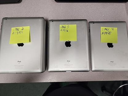 LOT OF 10 Ipads, Assorted Models Ipad 2,3,4. ***UNTESTED*** Assorted Condition