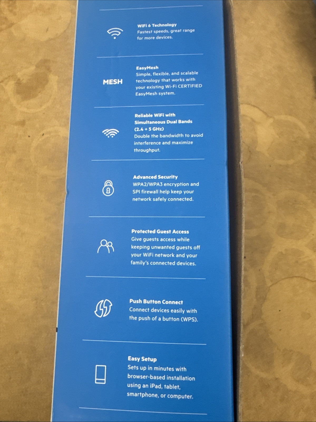 Linksys E8450 AX3200 Dual-Ban Wi-Fi 6 Router Open Box