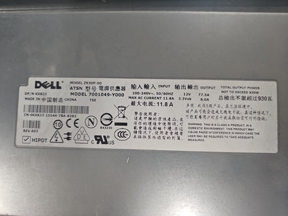 4x Dell Power Supply 7001049-Y000 Z930P-00 for PowerEdge 2900 Server 12V 