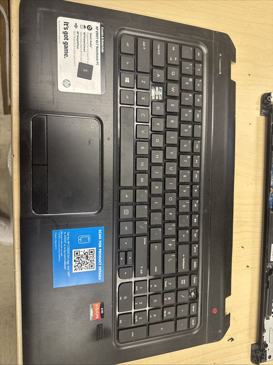ORIGINAL HP ENVY DV7T-7300 SERIES 17.3" LAPTOP PALMREST/TOUCHPAD Missing Keys