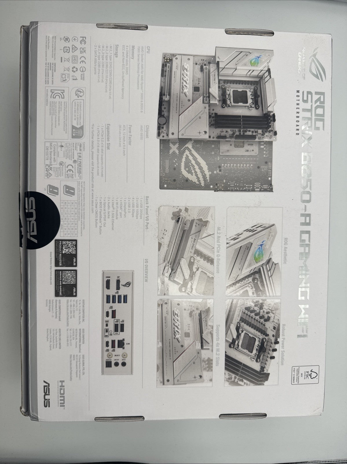 ASUS ROG STRIX B850-A GAMING WiFi AMD AM5 B850 ATX MOTHERBOARD BROKEN CPU PINS!