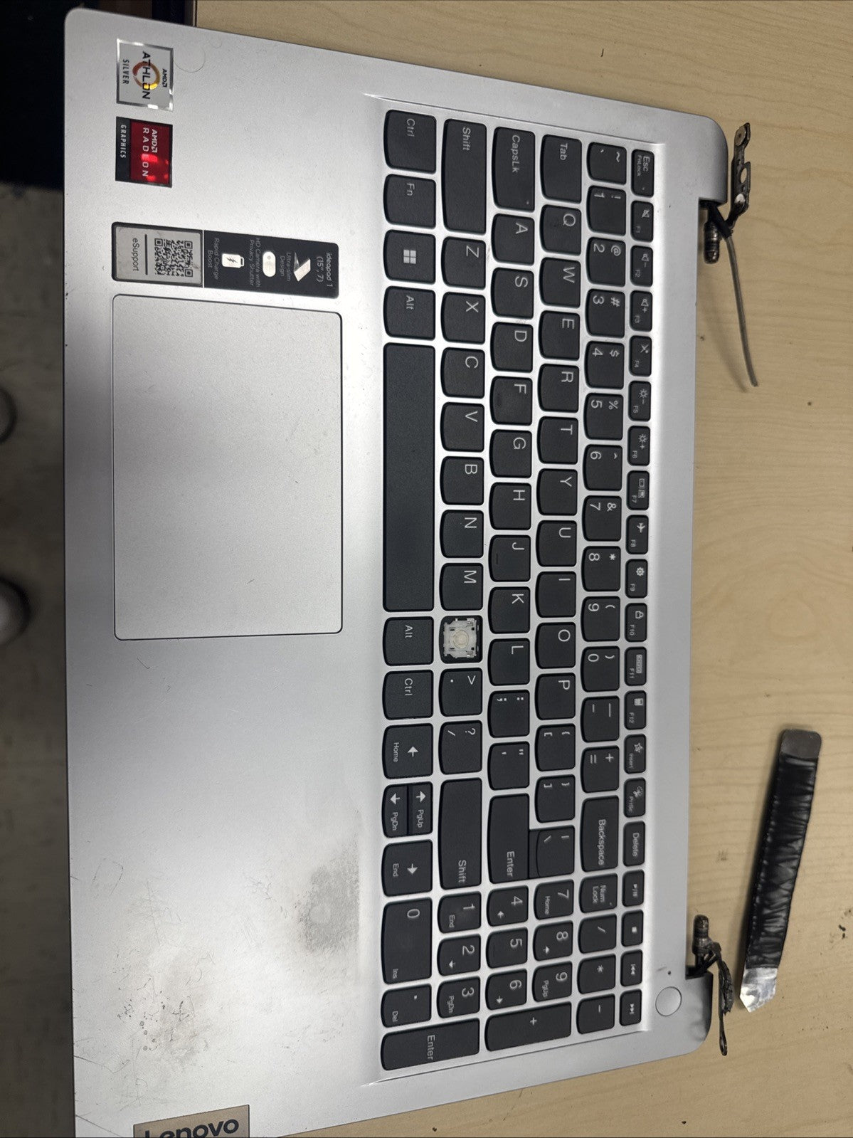 5B21D69263 LA-L501P Lenovo IdeaPad 1 15ADA7 Bottom. HAS A MISSING KEY