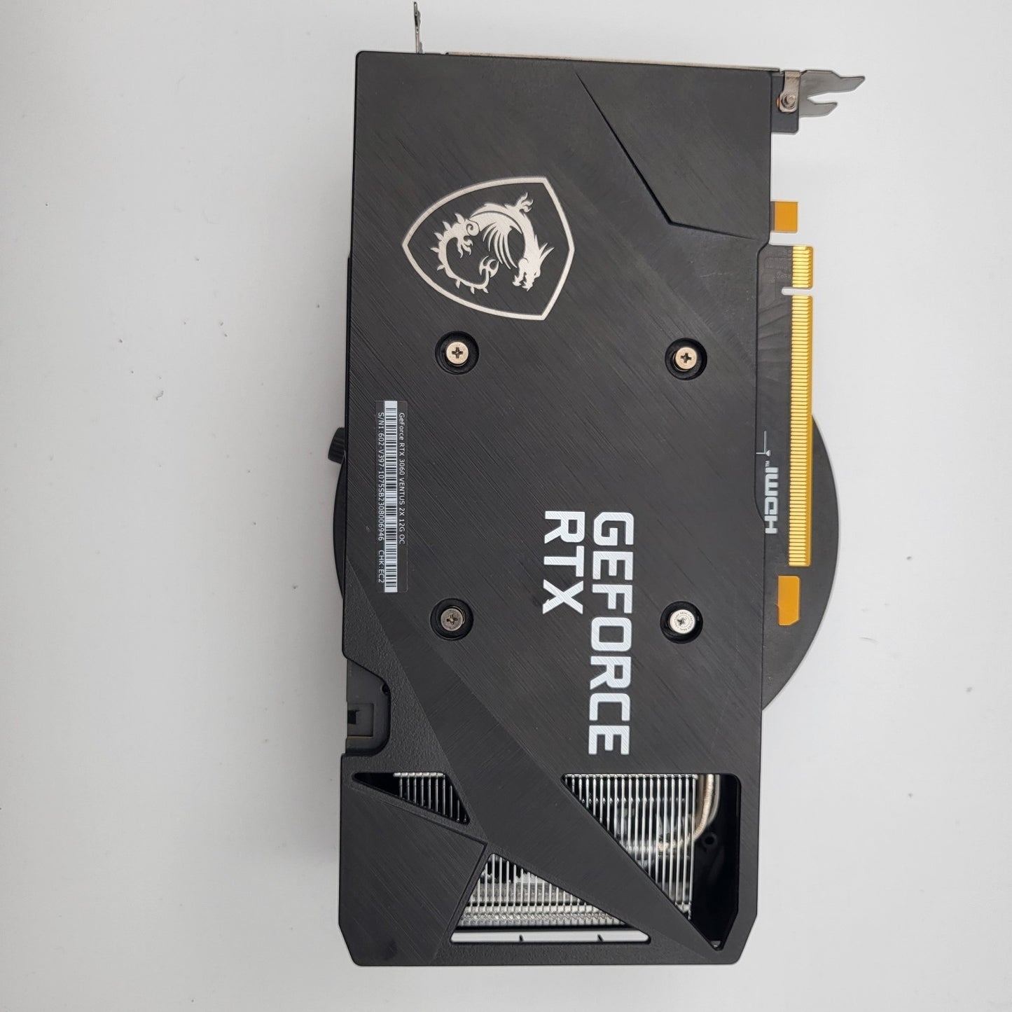 MSI GeForce RTX 3060 Ventus 2X OC Graphics Card, PCIe 4.0, 12GB GDDR6 Don't work