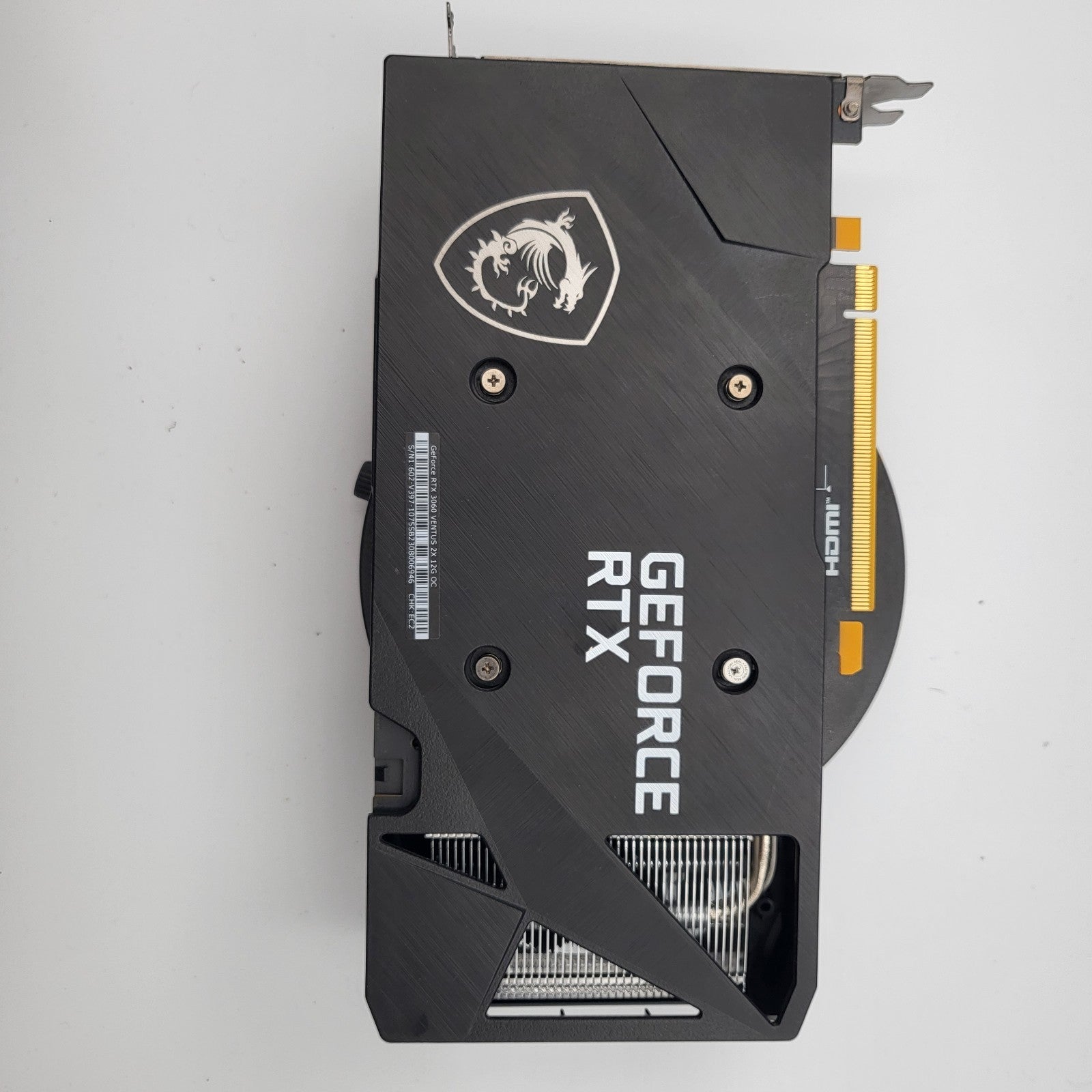 MSI GeForce RTX 3060 Ventus 2X OC Graphics Card, PCIe 4.0, 12GB GDDR6 Don't work