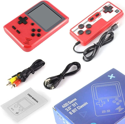 Portable Game Pad With 400 Retro Games Included + Additional Player