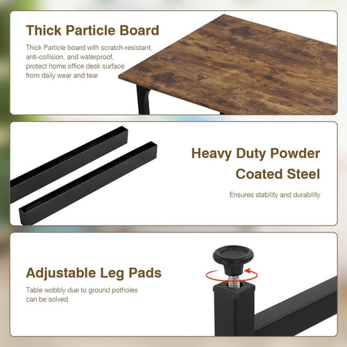 39 Inches Computer Desk, Modern Simple Style Desk for Home Office,