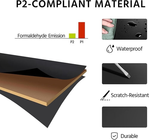 File Cabinet, under Desk Vertical Cabinet with 2 Drawers and Open