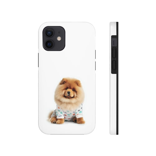 Fluffy Chow Chow Dog Touch Case for iPhone with Wireless Charging