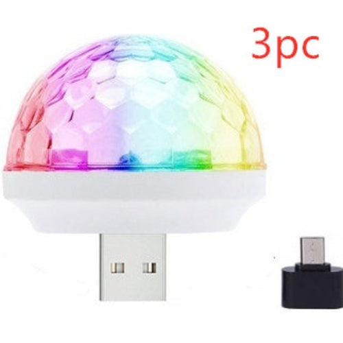 Light Stage Effect USB 5V Disco Ball DJ Party Holiday Lighting